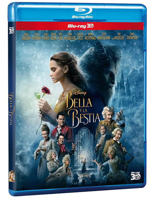 La Bella y La Bestia (Beauty and The Beast) BLU-RAY 3D - Starring Emma Watson (Audio & Subtitles: English and Spanish) IMPORT