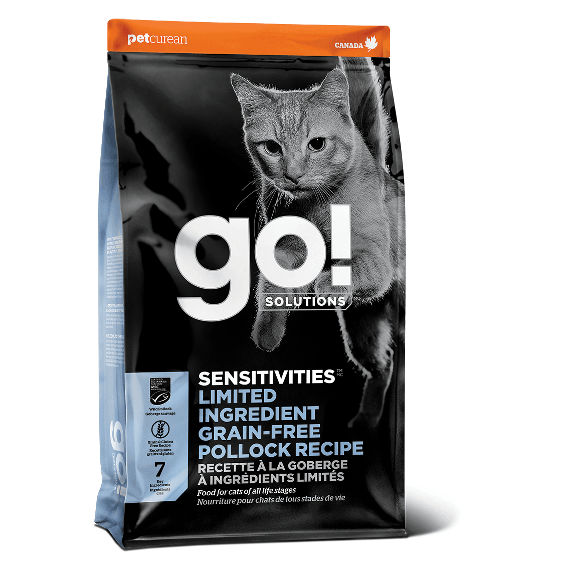 GO! Sensitivities Limited Ingredient Grain Free Pollock recipe for cats