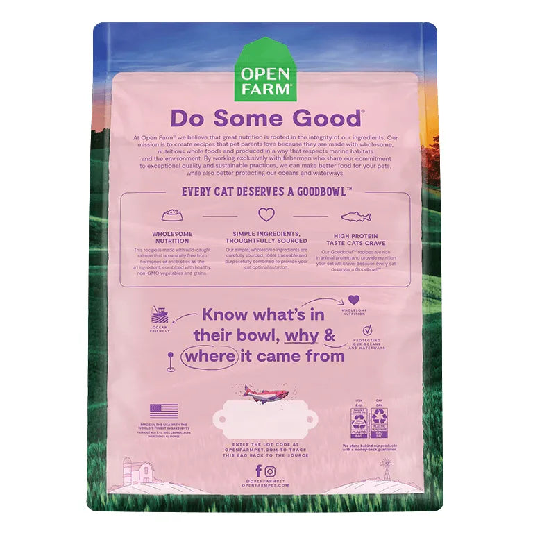 Open Farm GoodBowl Wild-Caught Salmon & Brown Rice Recipe for Cats