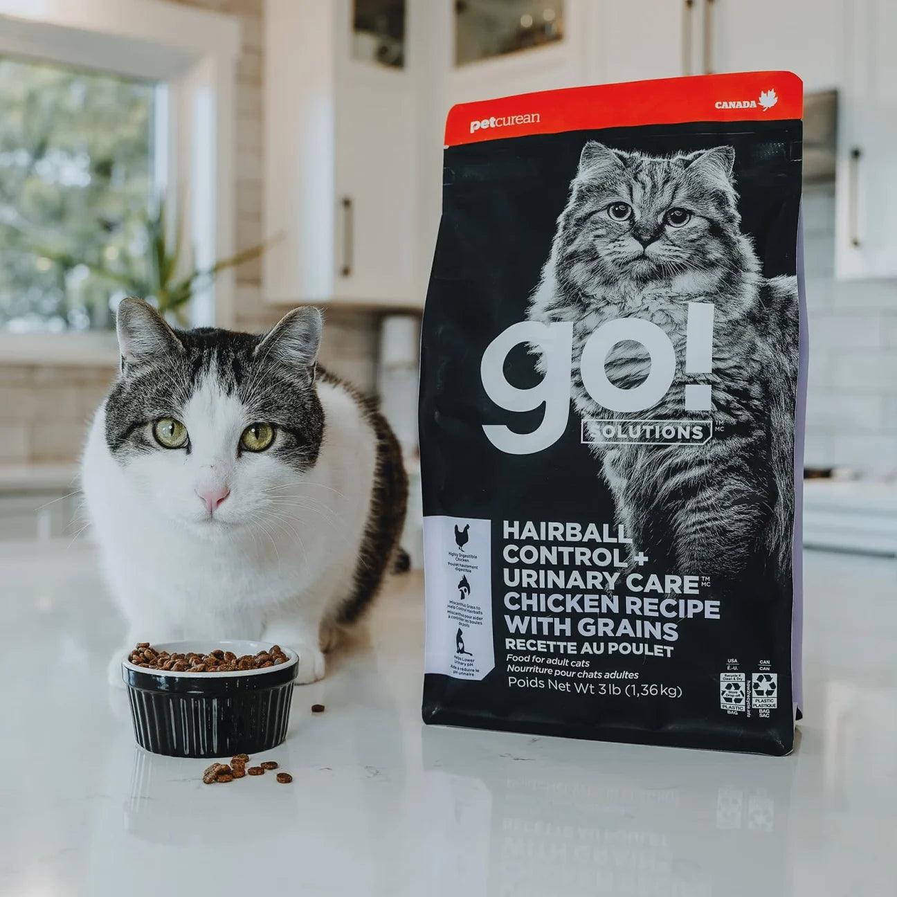 Go! Solutions Hairball & Urinary Care Chicken Recipe With Grains For Cats