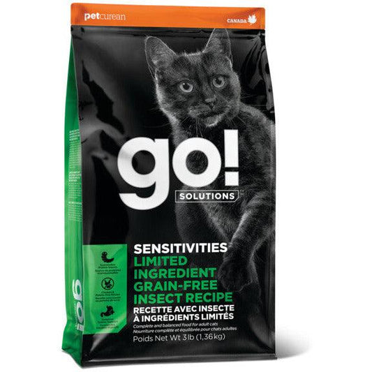 GO! SENSITIVITIES Limited Ingredient Grain Free Insect recipe for cats