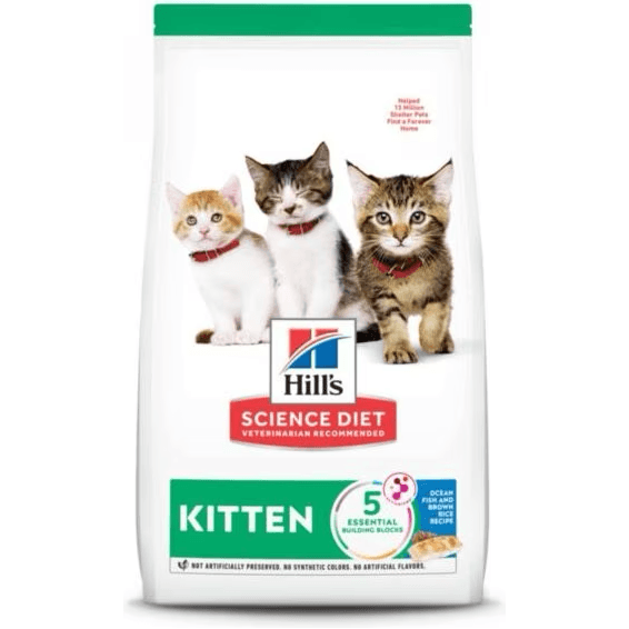 Hill's Science Diet Kitten Dry Ocean Fish & Brown Rice Recipe Dry Cat Food