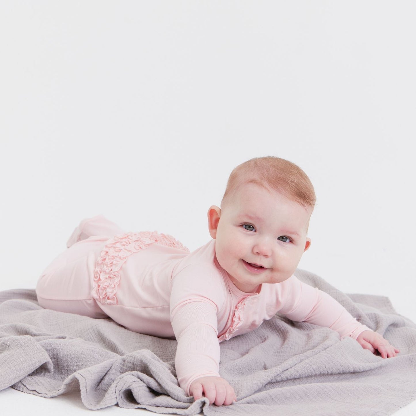 Magnetic Me Pink Dogwood Modal Magnetic Parent Favorite Footie With Ruffles